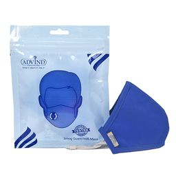 Advind Healthcare Smog Guard N95 Mask Without Valve Small Pack of 2 - Blue image 2