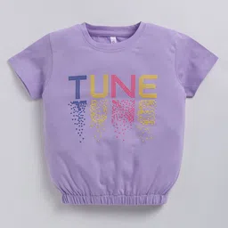Ginie Girls 3D Typography Printed Breathable Top-picture-51