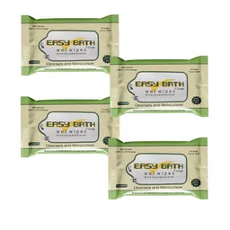 easybath Set Of 4 Wet Wipes Moisturizing Microwaveable Bed Bath Towels - 10 Pulls Each-54