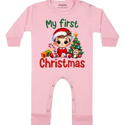 Arvesa My First Christmas Printed Bodysuit-image-56