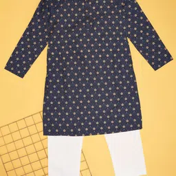 indus route by Pantaloons Boys Ethnic Motifs Printed Regular Kurta with Pyjamas-16