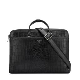 Da Milano Men Textured Leather Laptop Bag-image-73