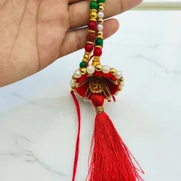 GADINFASHION Beaded Bhaiya Bhabhi Rakhis With Roli Chawal-picture-32