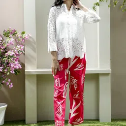 Athena Smocked Shirt With Trousers Co-Ords-image-59