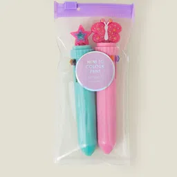 Accessorize Pink & Green 2 Pieces 10 Colors Pen-50