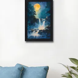 RANDOM Blue & Yellow Abstract Wall Art-15