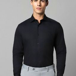 URBANICE Men Classic Slim Fit Solid Spread Collar Cotton Formal Shirt-image-88