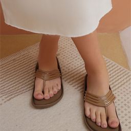 Shezone Women Open Toe T-Strap Flats-image-103