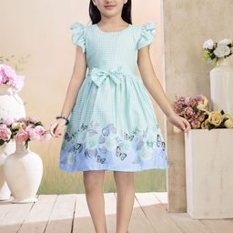 Aarika Floral Flutter Sleeve Fit & Flare Dress-picture-34