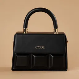 CODE by Lifestyle Solid Structured Sling Bag With Detachable Sling Strap-image-50