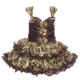 kids fashion hub Floral Print Georgette Maxi Dress-image-97