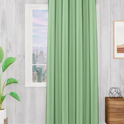 TOP DRAPES Sea Green Black Out Window Curtain-image-86