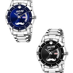 TARIDO Men Pack of 2 Bracelet Style Straps Analogue Watch Combowatch_TD9013SM041-19