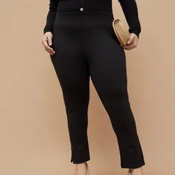 Nexus by Lifestyle Women Mid-Rise Regular Trousers-image-4