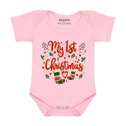Arvesa My First Christmas Printed Romper-picture-55
