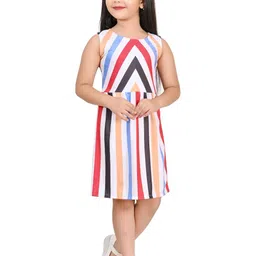 CHANDRIKA Girls Multicolured Viscose Rayon Dresses-picture-6