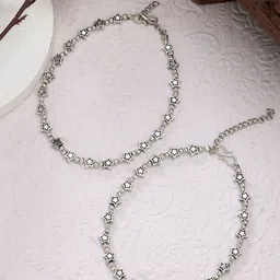 Anouk Silver-Plated Anklet-image-85