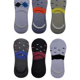 VOICI Unisex No Show Pair Of 6 Loafer Socks-image-19