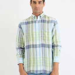 GANT Men Buffalo Checks Opaque Checked Casual Shirt-image-71