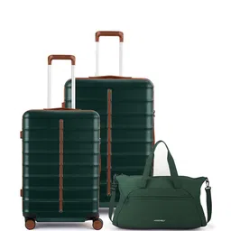 Assembly Set Of 3 Hard-Sided Trolley Bag & Bagpack With 360-Degree Rotation & Rain Cover-11