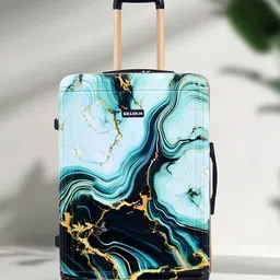 Luggero Printed Hard-Sided Medium Trolley Suitcase-43