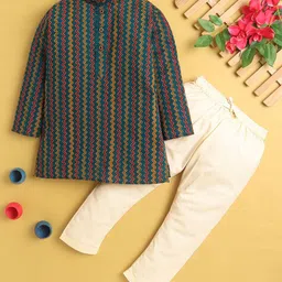 Jeetethnics Boys Printed Regular Kurta with Pyjamas-4