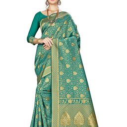Maroosh Ethnic Motifs Zari Banarasi Saree-image-98