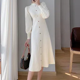 StyleCast x Revolte A-Line Midi Dress-image-32