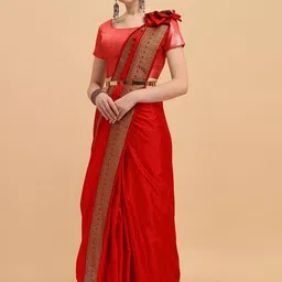 Peachmode Pure Silk Saree-image-11