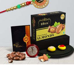 DeoDap Rakhi Combo for Brother with Rakhi, Roli Chawal, Coin & Greeting Card-image-70