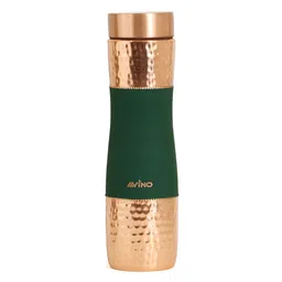 AVINO Copper-Toned & Sea Green Copper Water Bottle 500ml-image-46