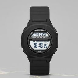 CARLINGTON Unisex Dial & Straps Digital Multi Function Watch Endurance 9117 Black-3