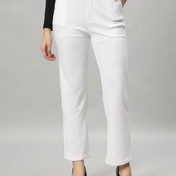 Jinax Women Relaxed Straight Leg Slim Fit Cigarette Trousers-image-55
