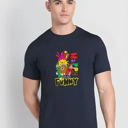 KaamBhari Graphic Printed Round Neck Pure Cotton T-shirt-picture-42