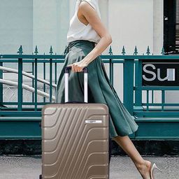 Luggero Textured Hard-Sided Cabin Trolly Bag-55