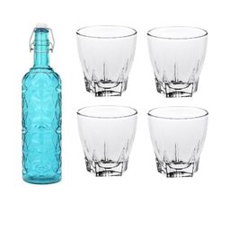 SOMIL Blue Glass Airtight Can Bottle-image-90