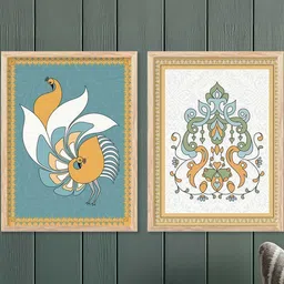 WALLLANE Set of 2 Traditional Wall Art Poster With Frame-image-32