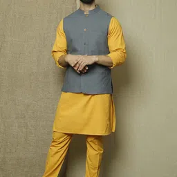 TJORI Cotton Corduroy Nehru Jackets-picture-33