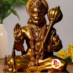 DARIDRA BHANJAN Gold-Toned Religious Idol Showpiece-image-92