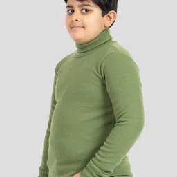 YHA Boys Solid Turtle Neck Pullover Sweater-picture-57