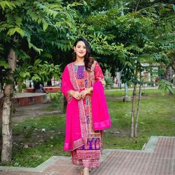 BAESD Ethnic Motifs Printed Regular Mirror Work Kurta with Palazzos & With Dupatta image 3