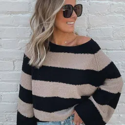 Oh Rare Women Striped Pullover-image-88