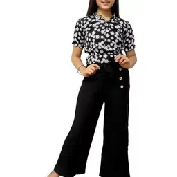 BAESD Girls Printed Top with Trousers-image-75