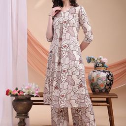 KALINI Women Floral Printed Regular Kurta with Palazzos-38