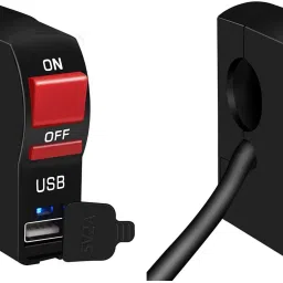 ON OFF BUTTON Switch with USB Charging for Bikes Fast Charging 55 A Bike Mobile Charger-71