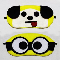 Super Soft & Smooth Eye Mask for Men Women Girls Boys Kids - White Eye Mask Model No.9-10-image-2