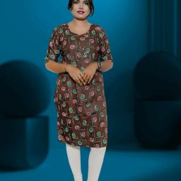 Women Printed Cotton Rayon A-line Kurta-image-55