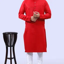 tibra collection Men Cotton Blend Kurta Pyjama Set-picture-3