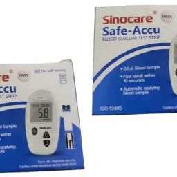 Sinocare Safe Accu-Blue(50*2) 100 Glucometer Strips-21