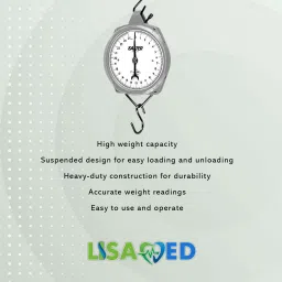 LISAMED Hanging Scale 25Kg Circular Suspended Dial Type Spring Balance (1-25 Kg) Weighing Scale image 2